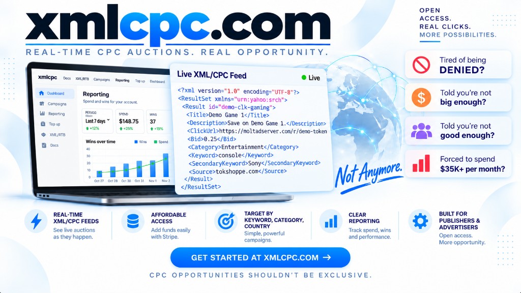 XMLCPC XML/CPC marketplace